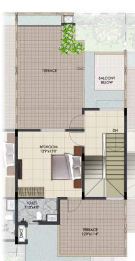  urban serenity row houses Floor Plan Terrace Floor Plan