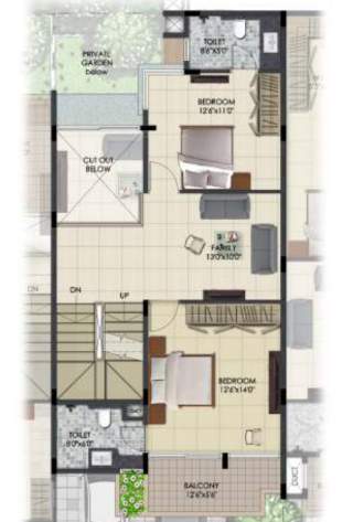  urban serenity row houses Floor Plan First Floor Plan