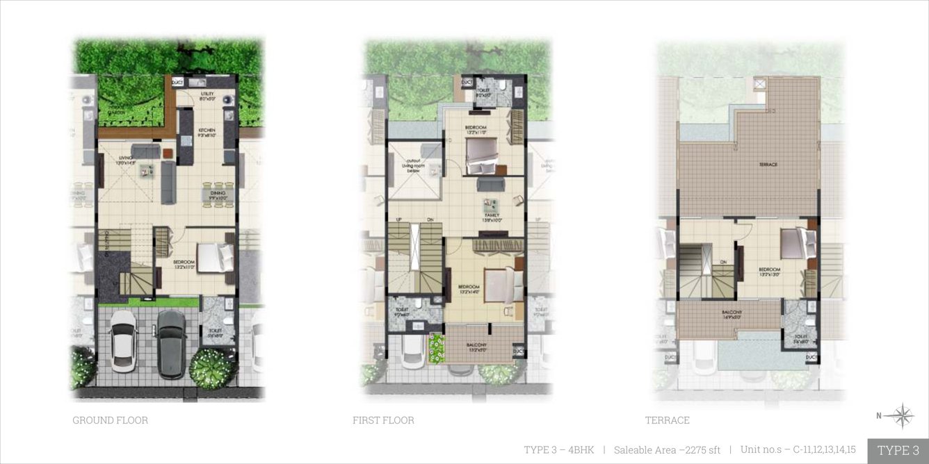  urban serenity row houses Floor Plan Floor Plan