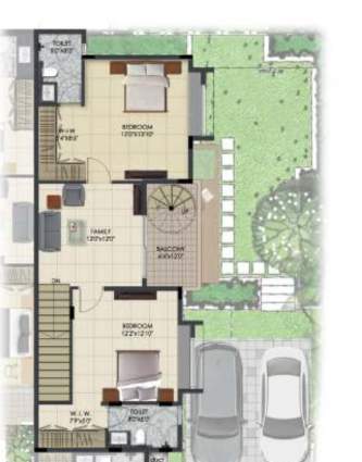  urban serenity row houses Floor Plan First Floor Plan