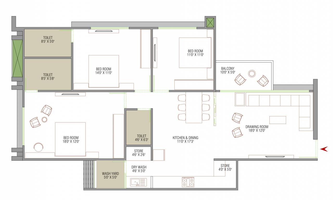  the canvas Floor Plan Floor Plan