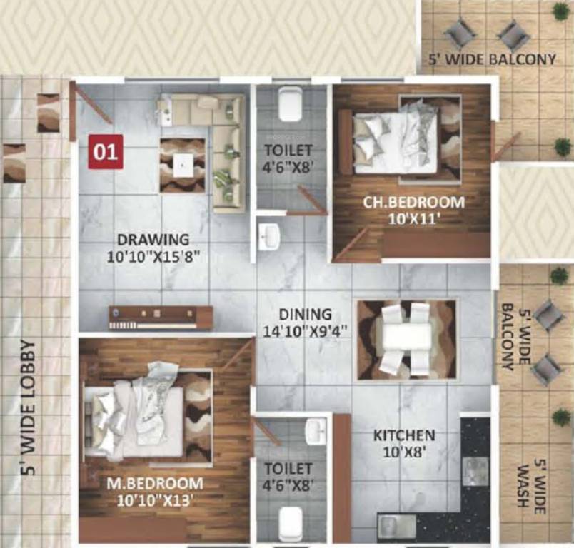  sri gayatri prime Floor Plan Floor Plan