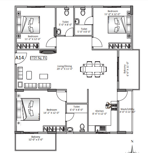 55 east fort Floor Plan Floor Plan