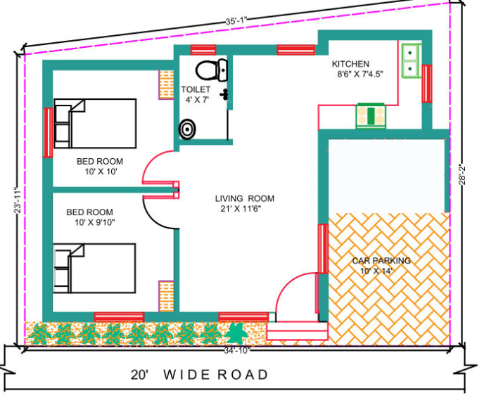  freedom elite villa Floor Plan Ground Floor Plan
