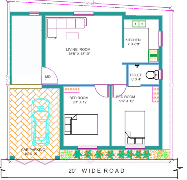  freedom elite villa Floor Plan Ground Floor Plan