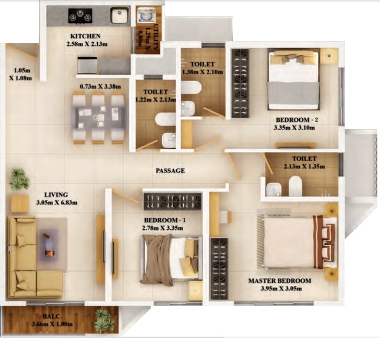  dosti tulip dosti west county Floor Plan Floor Plan