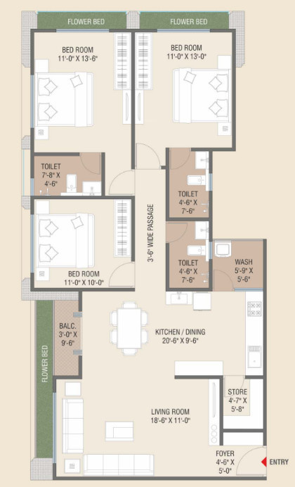 Floor Plan twin tower Floor Plan Floor Plan
