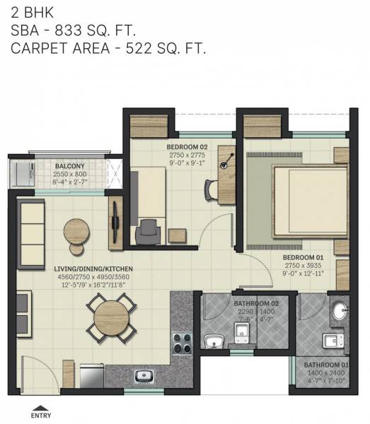  brooklyn-towers-town-park Floor Plan Floor Plan