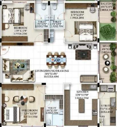  praneeth kkrs pranav jaitra Floor Plan Floor Plan