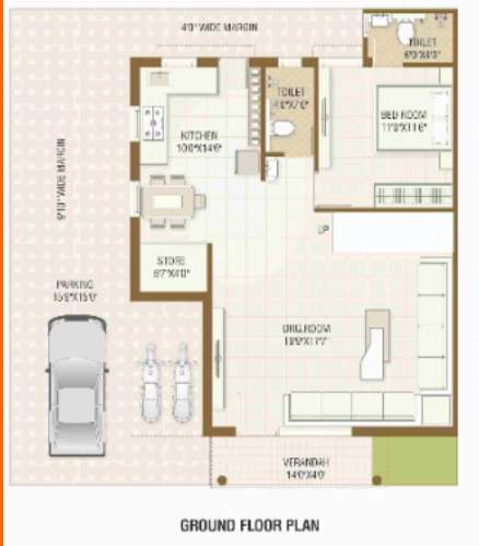  shivalay white house Floor Plan Ground Floor Plan