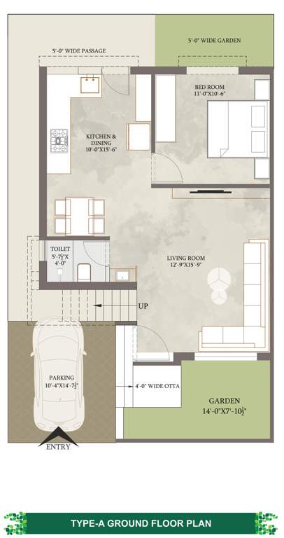  green leaf 16 Floor Plan Ground Floor Plan