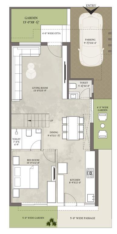  green leaf 16 Floor Plan Ground Floor Plan