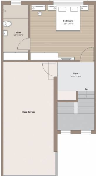  vatrika-villa Floor Plan Second Floor Plan
