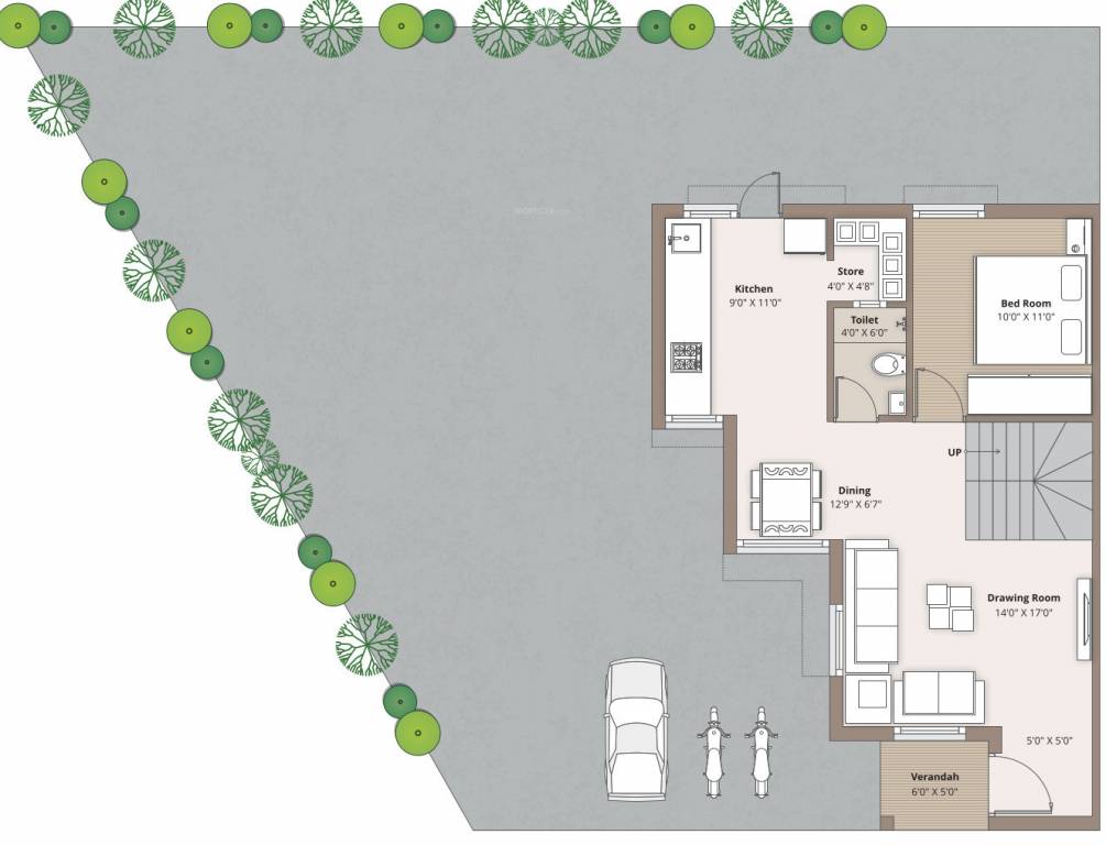  vatrika villa Floor Plan Ground Floor Plan