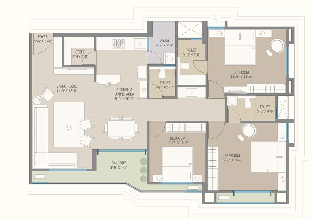  skyrise Floor Plan Floor Plan