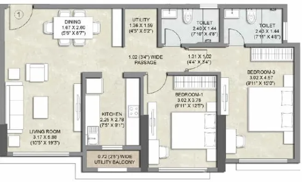  bliss apartments Floor Plan Floor Plan