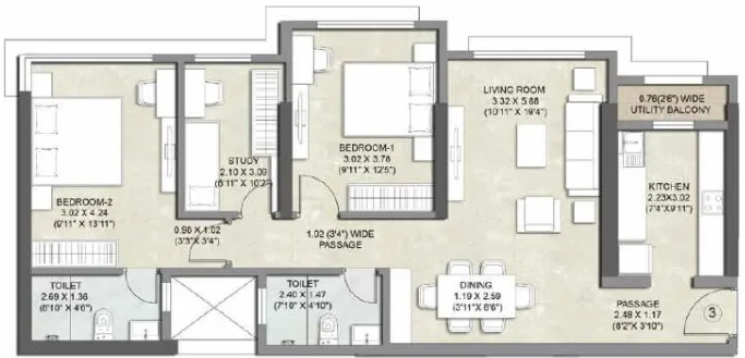  bliss apartments Floor Plan Floor Plan