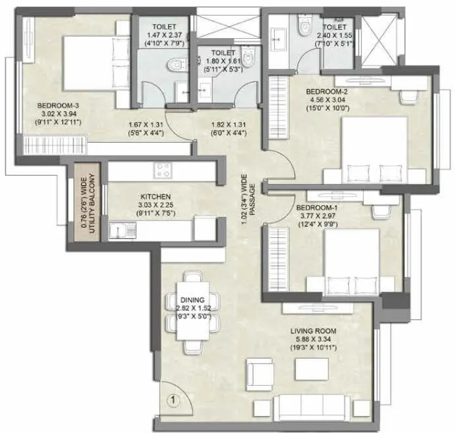  bliss apartments Floor Plan Floor Plan