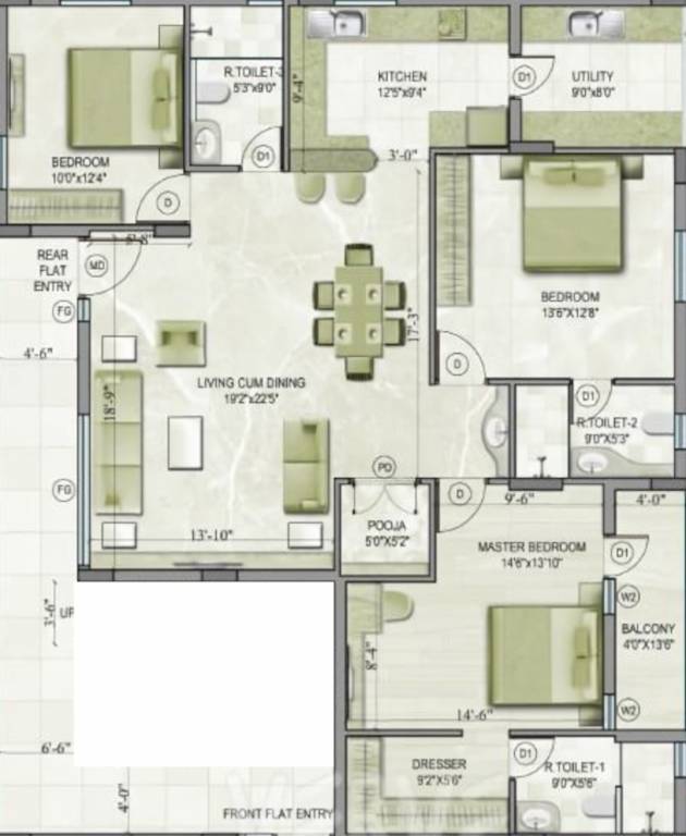  murthy enclave Floor Plan Floor Plan