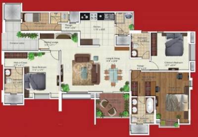 AV Navrang (3BHK+3T (1,532 sq ft) 1532 sq ft)