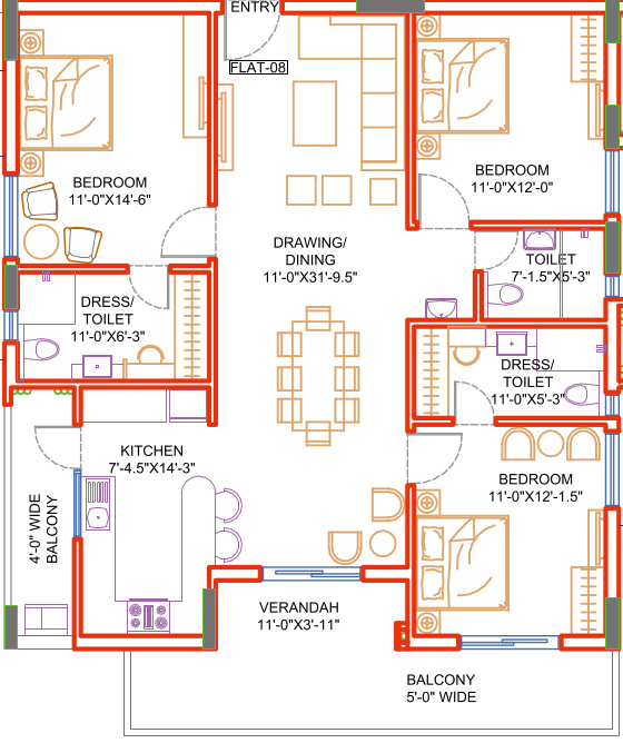 Floor Plan sree hemadurga paradise Floor Plan Floor Plan