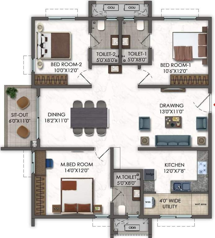  one odessey Floor Plan Floor Plan