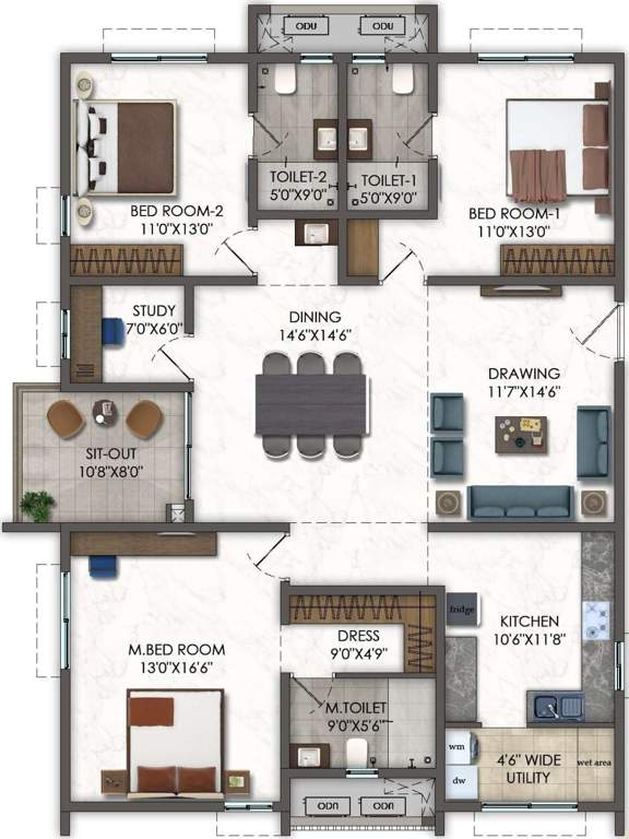  one odessey Floor Plan Floor Plan
