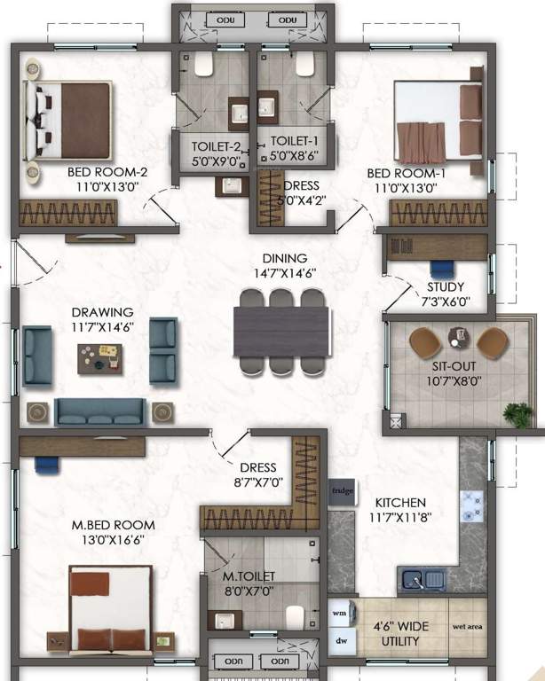  one odessey Floor Plan Floor Plan