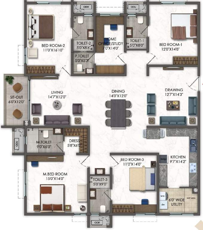  one odessey Floor Plan Floor Plan