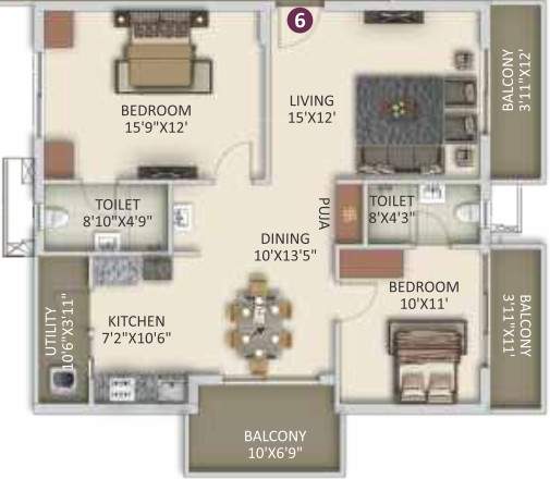  towers Floor Plan Floor Plan