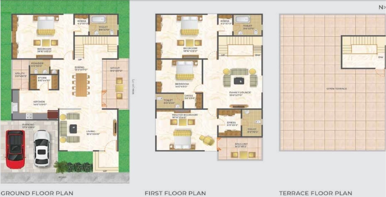  oak ville Floor Plan Floor Plan
