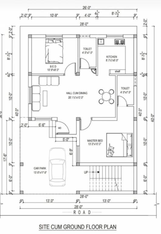 1050 sq ft 2 BHK 2T Villa for Sale in SS Constructions Kovur Homes ...