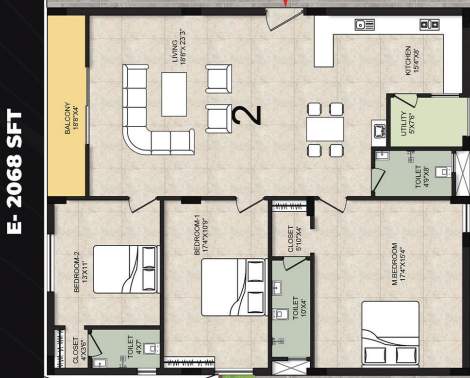  cozy essence elite Floor Plan Floor Plan