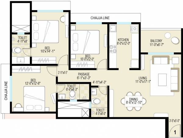  majestic-towers-phase-i Floor Plan Floor Plan