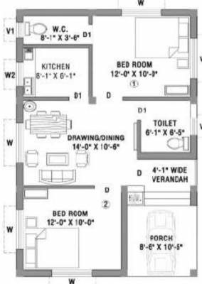 janapriya-abasan Floor Plan Ground Floor Plan