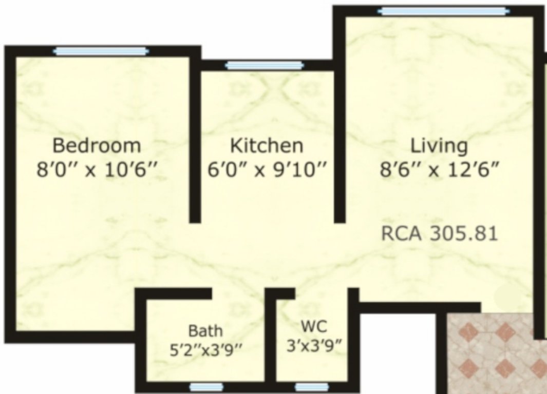  sai nakshatra trrident Floor Plan Floor Plan