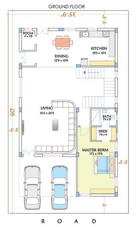  pratapa rudra luxury villas Floor Plan Ground Floor Plan