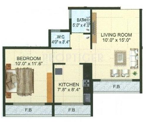 Om Shivam Residency (1BHK+1T (692 sq ft) 692 sq ft)