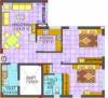 SKDJ Parnasree Green (2BHK+2T (1,221 sq ft) 1221 sq ft)