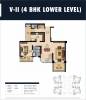  mantraa Floor Plan Lower Level Duplex Plan