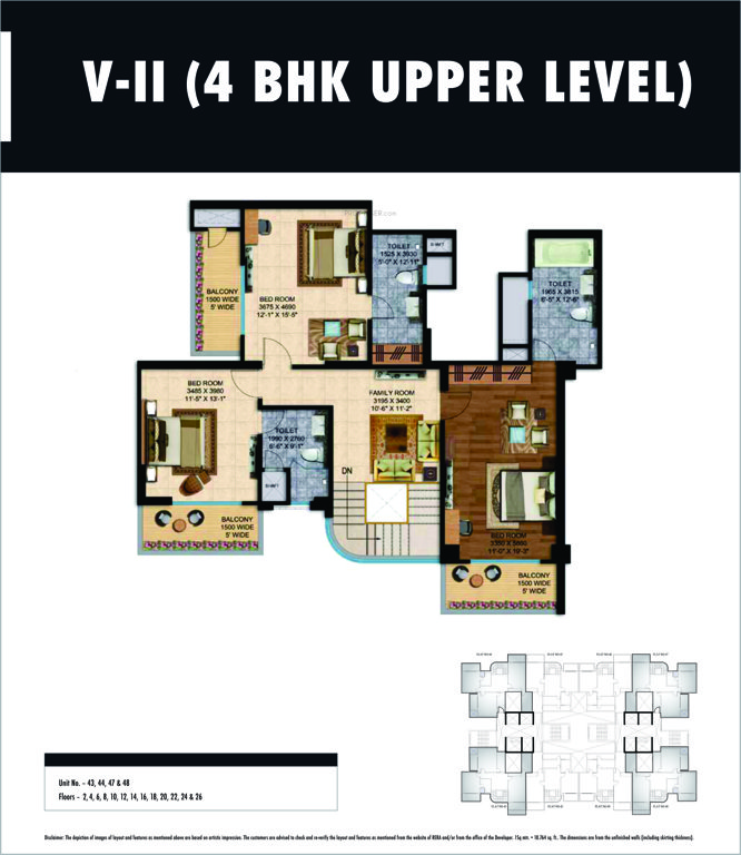  mantraa Floor Plan Upper Level Duplex Plan