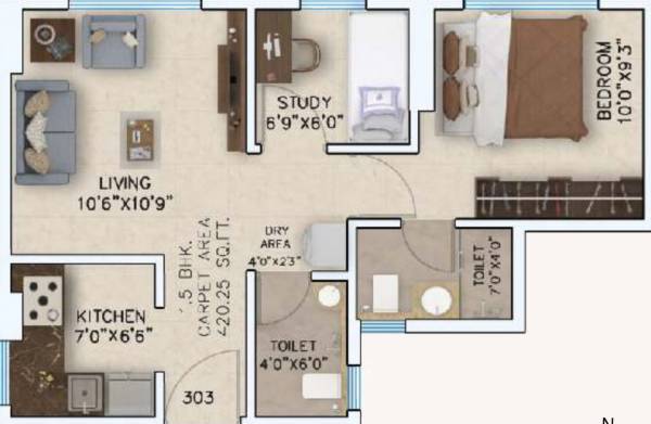  one Floor Plan Floor Plan