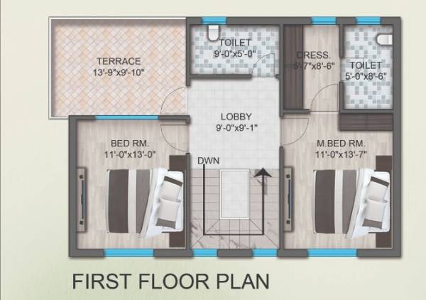  nand-nagari Floor Plan First Floor Plan