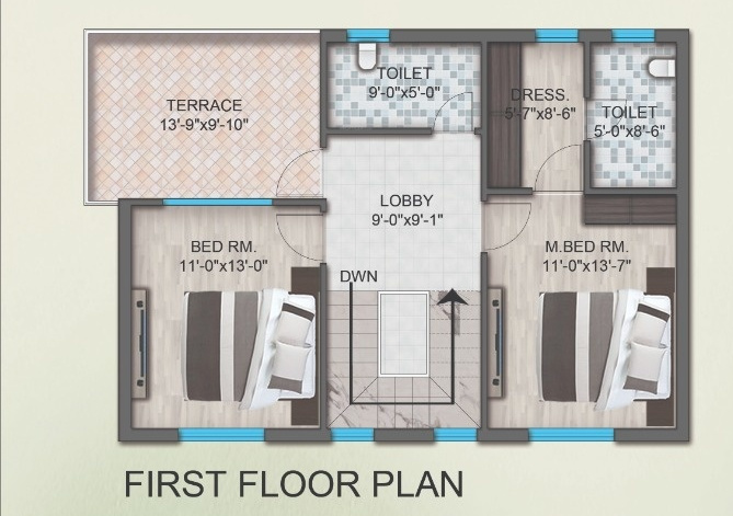  nand nagari Floor Plan First Floor Plan