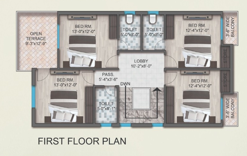  nand nagari Floor Plan First Floor Plan