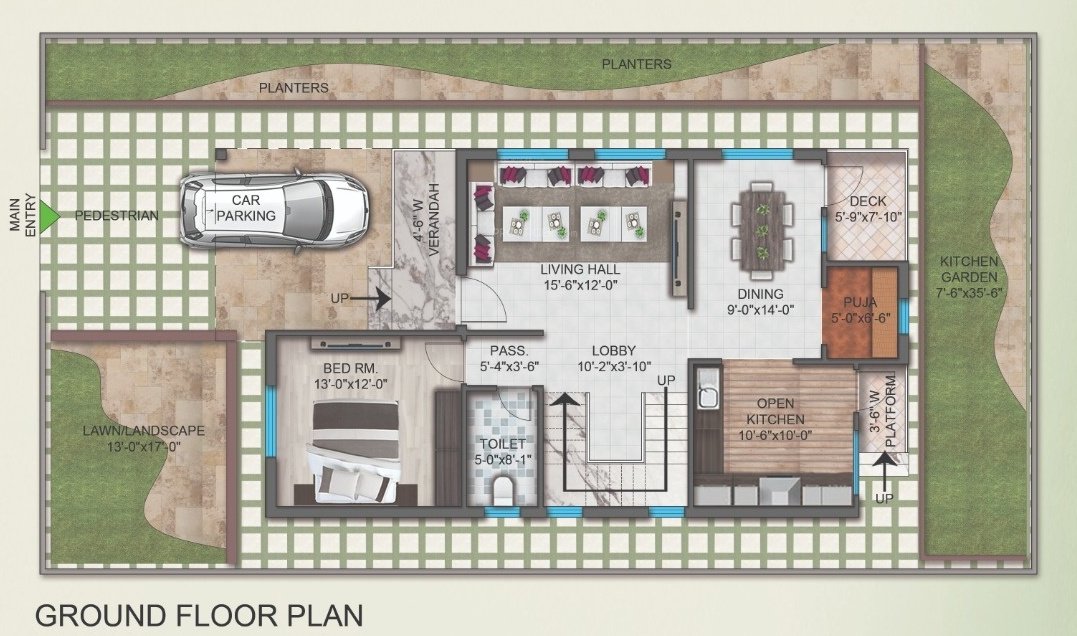 nand nagari Floor Plan Ground Floor Plan