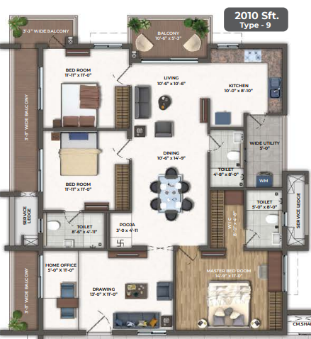  nandanam Floor Plan Floor Plan