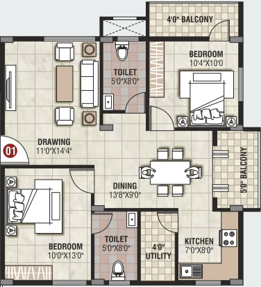  oracle-oak Floor Plan Floor Plan