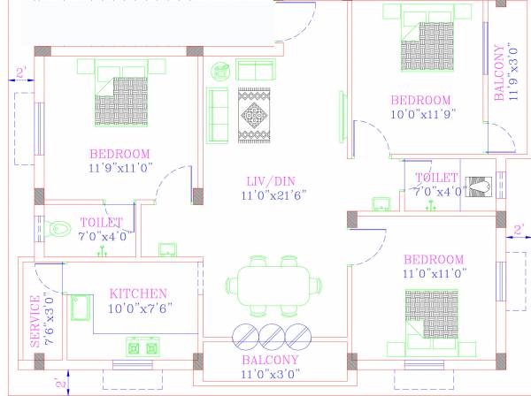  daffodil-flats Floor Plan Floor Plan