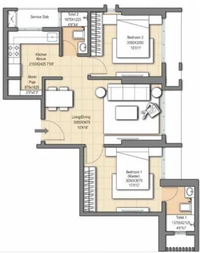  auris-ilaria-tower-b Floor Plan Floor Plan
